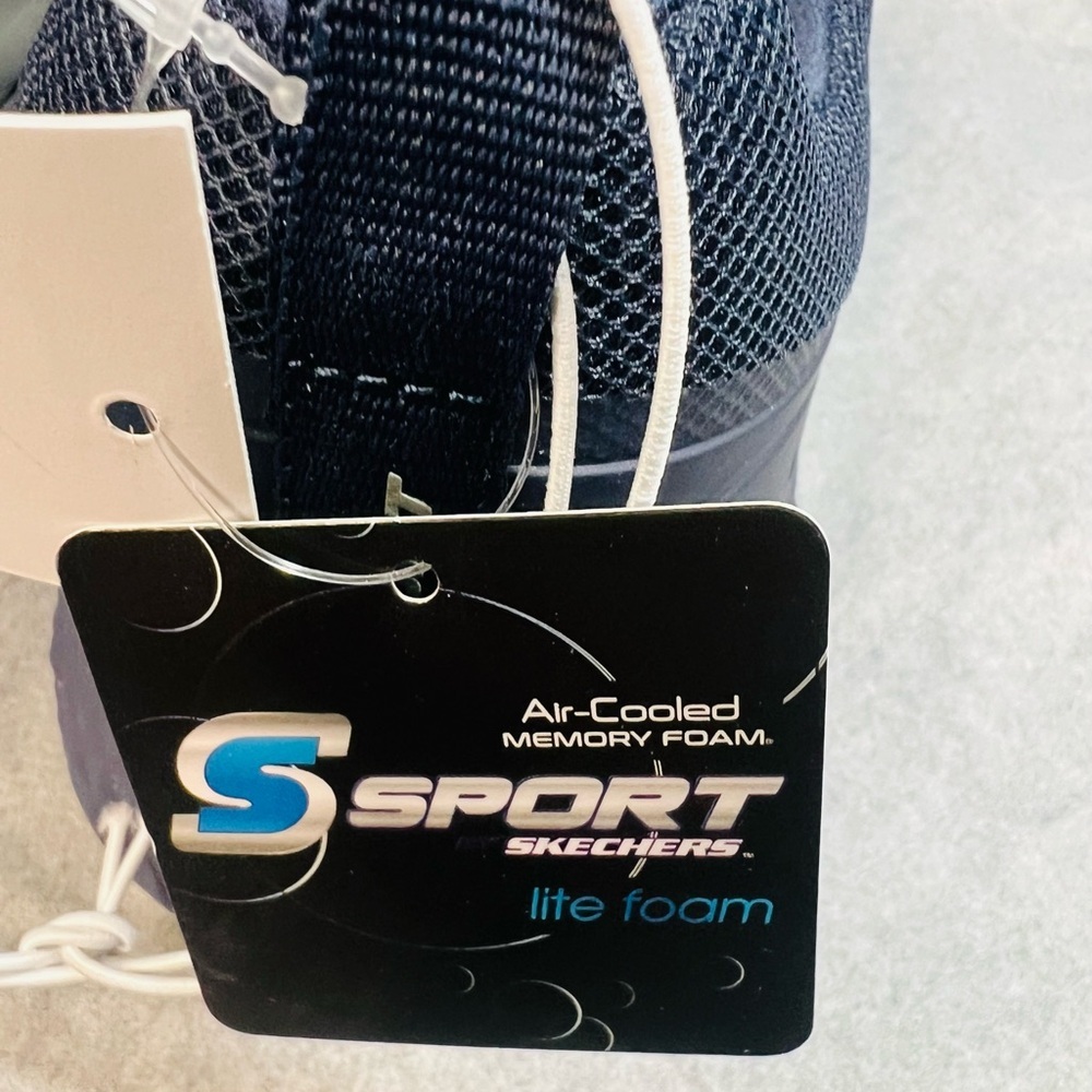 New Skechers Dark Blue Air-Cooled Memory Foam Sport lite foam - Picture 4 of 9